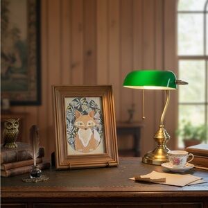 Woodland Fox Art in Solid Wood Frame | Home/Nursery Decor